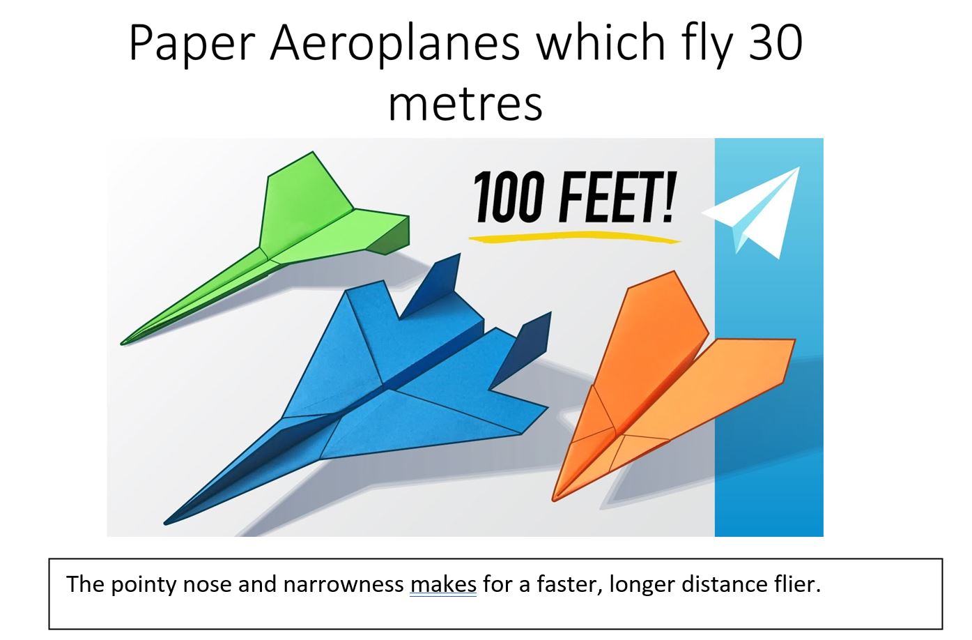 paper airplane research paper